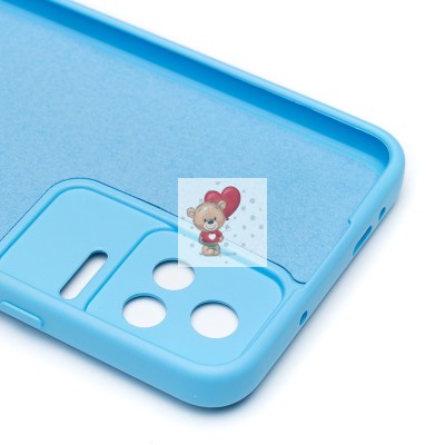 Чехол-накладка для Xiaomi Poco F4 (голубой) Activ Full Original Design