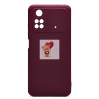 Чехол-накладка для Xiaomi Poco M4 Pro 4G (бордовый) Activ Full Original Design Чехол-накладка для Xiaomi Poco M4 Pro 4G (бордовый) Activ Full Original Design