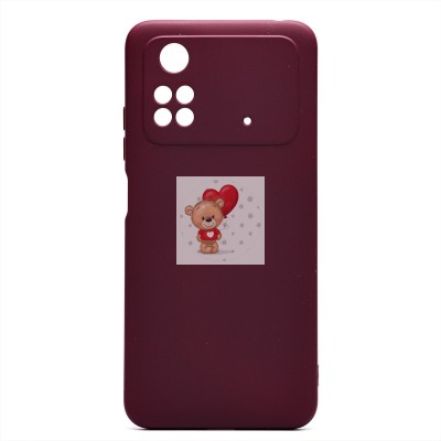 Чехол-накладка для Xiaomi Poco M4 Pro 4G (бордовый) Activ Full Original Design Чехол-накладка для Xiaomi Poco M4 Pro 4G (бордовый) Activ Full Original Design