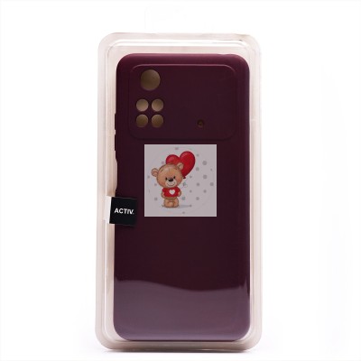 Чехол-накладка для Xiaomi Poco M4 Pro 4G (бордовый) Activ Full Original Design Чехол-накладка для Xiaomi Poco M4 Pro 4G (бордовый) Activ Full Original Design