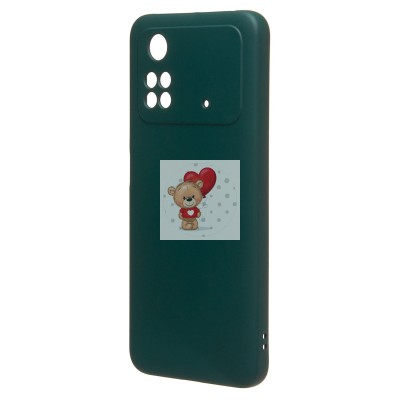 Чехол-накладка для Xiaomi Poco M4 Pro 4G (темно-зеленый) Activ Full Original Design