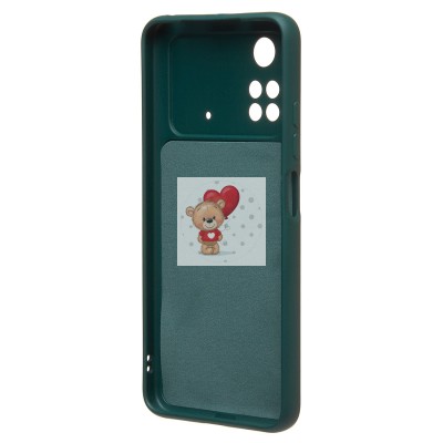 Чехол-накладка для Xiaomi Poco M4 Pro 4G (темно-зеленый) Activ Full Original Design