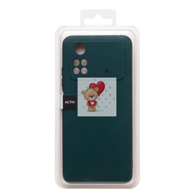 Чехол-накладка для Xiaomi Poco M4 Pro 4G (темно-зеленый) Activ Full Original Design