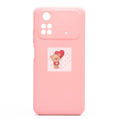 Чехол-накладка для Xiaomi Poco M4 Pro 4G (светло-розовый) Activ Full Original Design