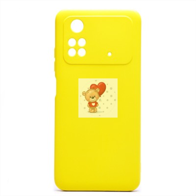 Чехол-накладка для Xiaomi Poco M4 Pro 4G (желтый) Activ Full Original Design