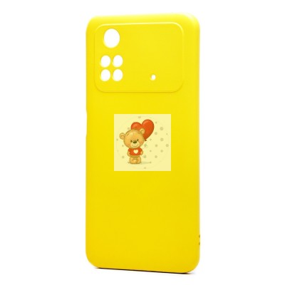 Чехол-накладка для Xiaomi Poco M4 Pro 4G (желтый) Activ Full Original Design