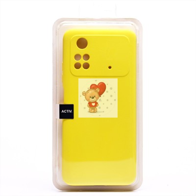 Чехол-накладка для Xiaomi Poco M4 Pro 4G (желтый) Activ Full Original Design