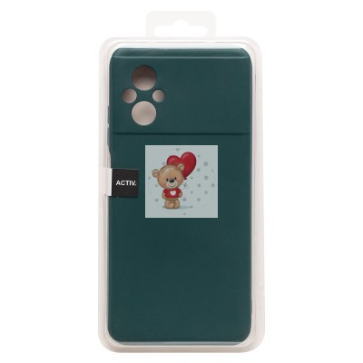 Чехол-накладка для Xiaomi Poco M5 (темно-зеленый) Activ Full Original Design Чехол-накладка для Xiaomi Poco M5 (темно-зеленый) Activ Full Original Design