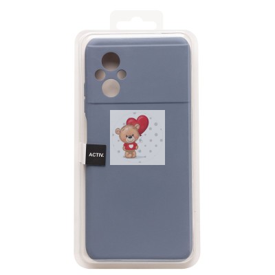 Чехол-накладка для Xiaomi Poco M5 (серый) Activ Full Original Design Чехол-накладка для Xiaomi Poco M5 (серый) Activ Full Original Design
