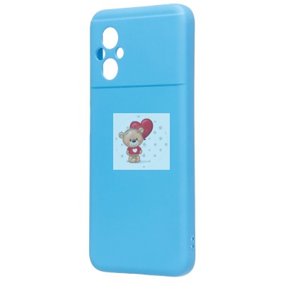 Чехол-накладка для Xiaomi Poco M5 (голубой) Activ Full Original Design