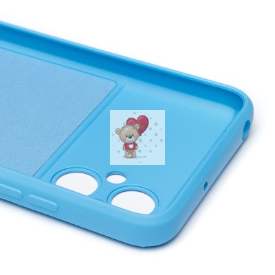 Чехол-накладка для Xiaomi Poco M5 (голубой) Activ Full Original Design