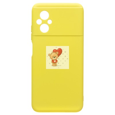 Чехол-накладка для Xiaomi Poco M5 (желтый) Activ Full Original Design