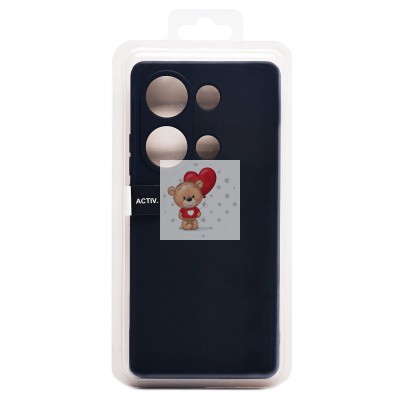 Чехол-накладка для Xiaomi Poco M6 Pro 4G (черный) Activ Full Original Design Чехол-накладка для Xiaomi Poco M6 Pro 4G (черный) Activ Full Original Design