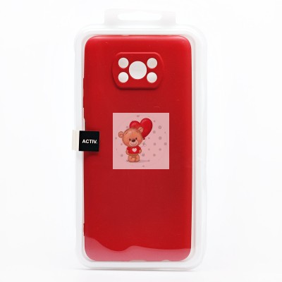 Чехол-накладка для Xiaomi Poco X3 (бордовый) Activ Full Original Design Чехол-накладка для Xiaomi Poco X3 (бордовый) Activ Full Original Design