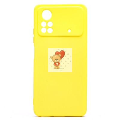 Чехол-накладка для Xiaomi Poco X4 Pro 5G (желтый) Activ Full Original Design