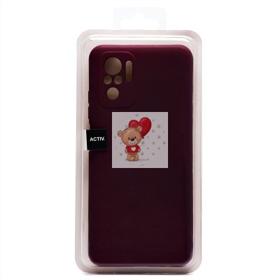 Чехол-накладка для Xiaomi Redmi Note 10 (бордовый) Activ Full Original Design Чехол-накладка для Xiaomi Redmi Note 10 (бордовый) Activ Full Original Design