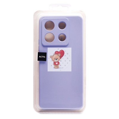 Чехол-накладка для Xiaomi Redmi Note 13 Pro 5G (светло-фиолетовый) Activ Full Original Design Чехол-накладка для Xiaomi Redmi Note 13 Pro 5G (светло-фиолетовый) Activ Full Original Design