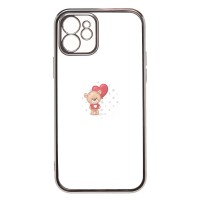 Чехол-накладка для Apple iPhone 12 (серебяный) Activ Pilot