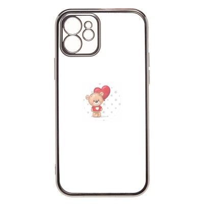 Чехол-накладка для Apple iPhone 12 (серебяный) Activ Pilot