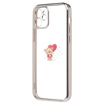 Чехол-накладка для Apple iPhone 12 (серебяный) Activ Pilot