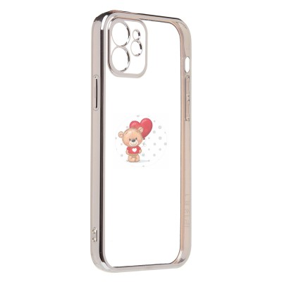 Чехол-накладка для Apple iPhone 12 (серебяный) Activ Pilot