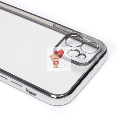 Чехол-накладка для Apple iPhone 12 (серебяный) Activ Pilot