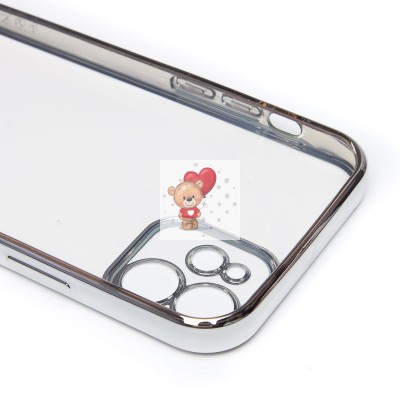 Чехол-накладка для Apple iPhone 12 (серебяный) Activ Pilot