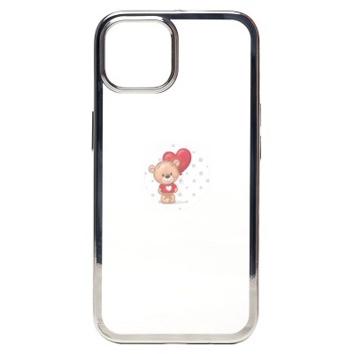 Чехол-накладка для Apple iPhone 14 (серебяный) Activ Pilot