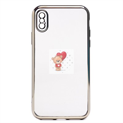 Чехол-накладка для Apple iPhone Xs (серебяный) Activ Pilot