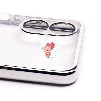 Чехол-накладка для OPPO A17 (серебяный) Activ Pilot