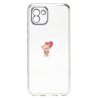 Чехол-накладка для Samsung A035 Galaxy A03 (серебяный) Activ Pilot