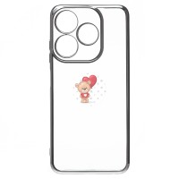 Чехол-накладка для Tecno Spark 10 4G (серебяный) Activ Pilot