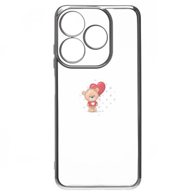 Чехол-накладка для Tecno Spark 10 4G (серебяный) Activ Pilot