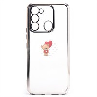 Чехол-накладка для Tecno Spark 8c (серебяный) Activ Pilot