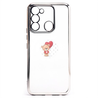 Чехол-накладка для Tecno Spark 8c (серебяный) Activ Pilot