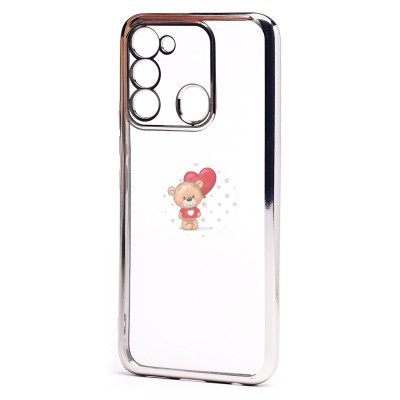 Чехол-накладка для Tecno Spark 8c (серебяный) Activ Pilot