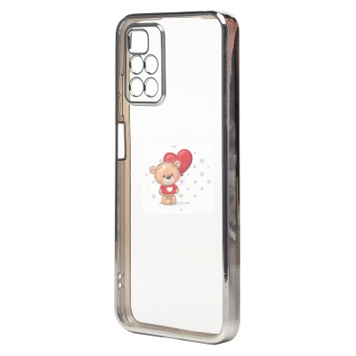 Чехол-накладка для Xiaomi Redmi 10 5G (серебяный) Activ Pilot