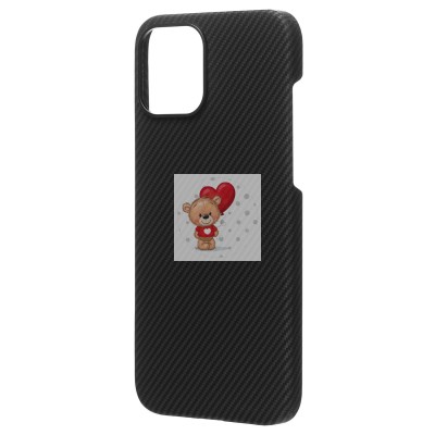 Чехол-накладка для Apple iPhone 12 Pro Max (черный) Cellis SM009 POSH KEVLAR SafeMag