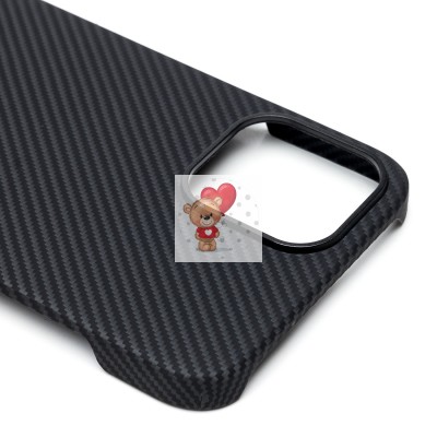 Чехол-накладка для Apple iPhone 12 Pro Max (черный) Cellis SM009 POSH KEVLAR SafeMag