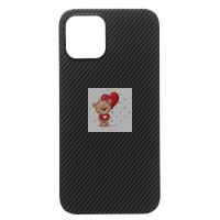 Чехол-накладка для Apple iPhone 12 (черный) Cellis SM009 POSH KEVLAR SafeMag