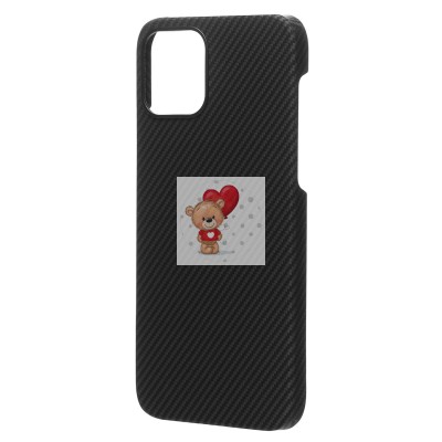 Чехол-накладка для Apple iPhone 12 (черный) Cellis SM009 POSH KEVLAR SafeMag
