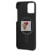 Чехол-накладка для Apple iPhone 12 (черный) Cellis SM009 POSH KEVLAR SafeMag