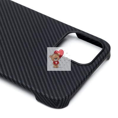Чехол-накладка для Apple iPhone 12 (черный) Cellis SM009 POSH KEVLAR SafeMag