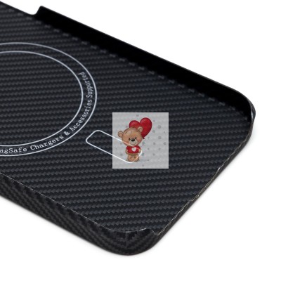 Чехол-накладка для Apple iPhone 12 (черный) Cellis SM009 POSH KEVLAR SafeMag