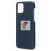 Чехол-накладка для Apple iPhone 12 (синий) Cellis SM009 POSH KEVLAR SafeMag