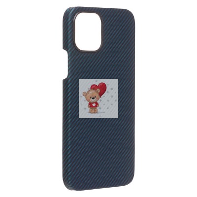 Чехол-накладка для Apple iPhone 12 (синий) Cellis SM009 POSH KEVLAR SafeMag