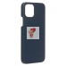 Чехол-накладка для Apple iPhone 12 (синий) Cellis SM009 POSH KEVLAR SafeMag