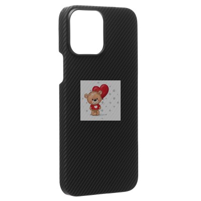 Чехол-накладка для Apple iPhone 13 Pro Max (черный) Cellis SM009 POSH KEVLAR SafeMag