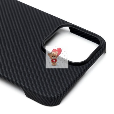 Чехол-накладка для Apple iPhone 13 Pro Max (черный) Cellis SM009 POSH KEVLAR SafeMag