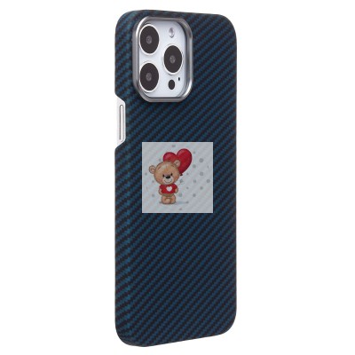 Чехол-накладка для Apple iPhone 13 Pro Max (синий) Cellis SM009 POSH KEVLAR SafeMag